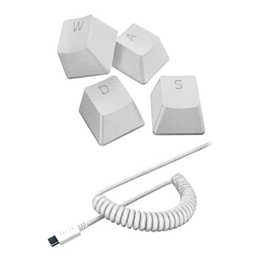 Razer PBT Keycap and Cable Upgrade Set Mercury White